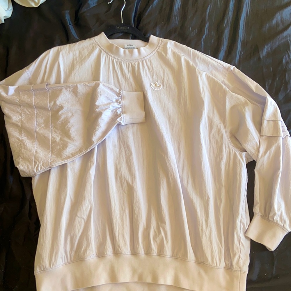 Adidas Light Grey Pullover Wind Breaker